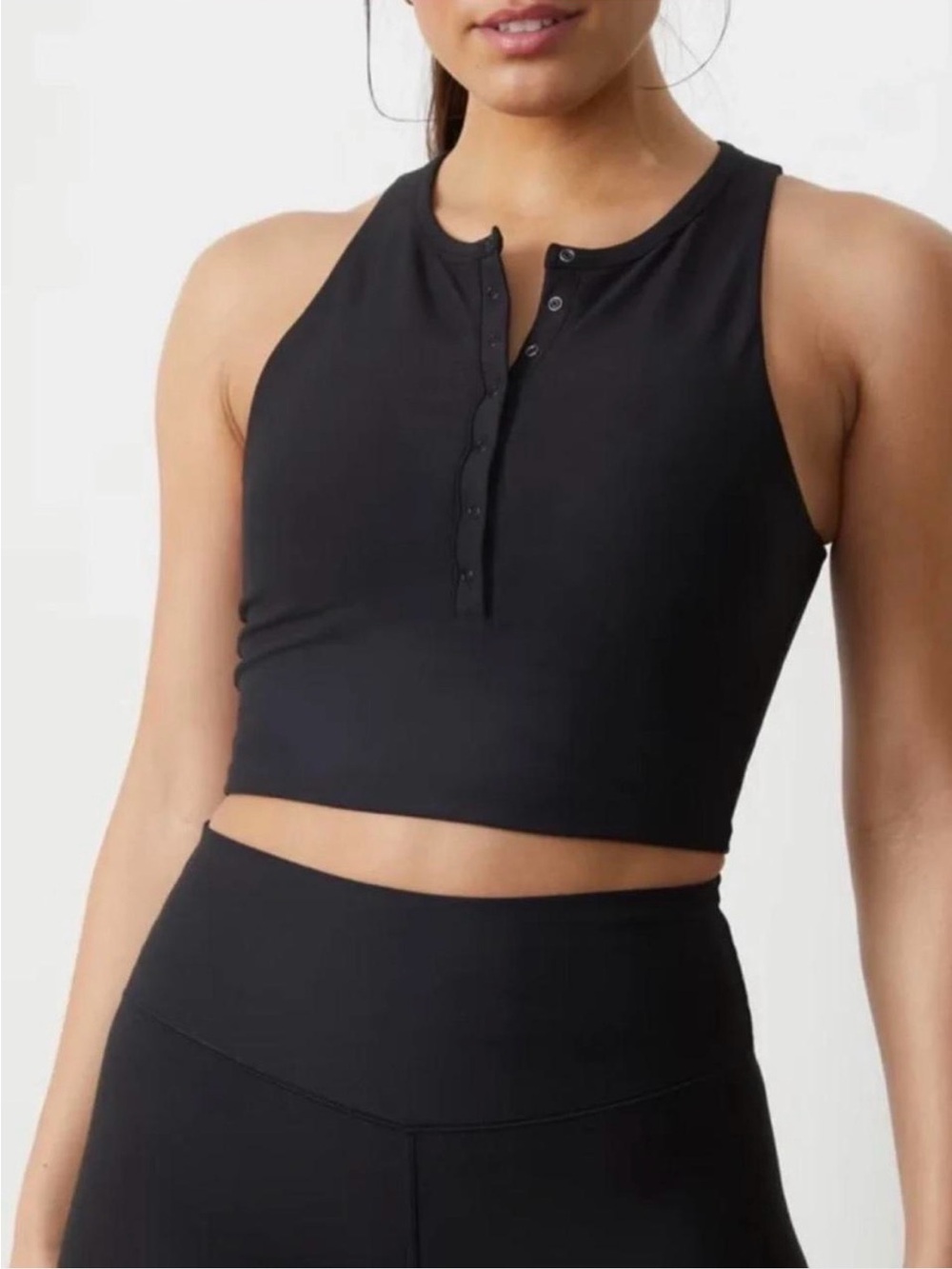 NWOT YPB by Abercrombie & Fitch Curve Love sculptLUX Sleeveless Tank - Black